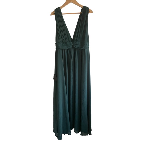New! Lulus Heavenly Hues Forest Green Maxi Dress - Picture 7 of 12